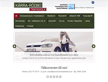 Tablet Screenshot of karrarodbotrafikskola.se